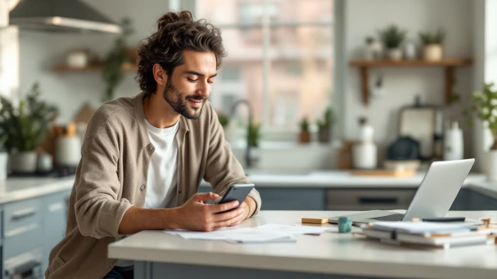 Person relaxing while SingleThread handles admin tasks